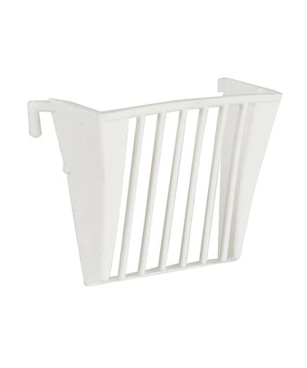 White Plastic Salad Rack Bird Cage Feeder - Pack Of 10